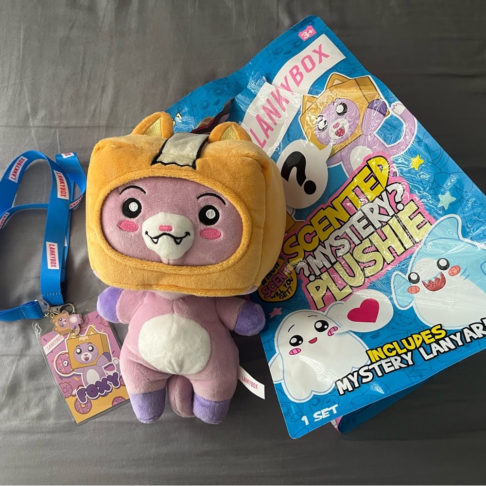 Scented Mystery Plushie - Pink & Purple Plush with Yellow Helmet
